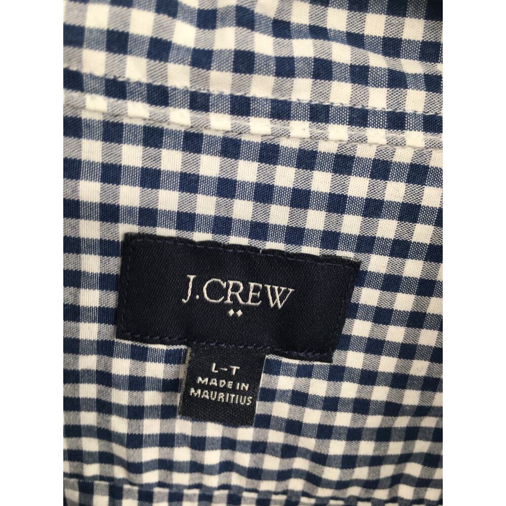 J. Crew Check Pattern Button Front Long Sleeve Sh… - image 4